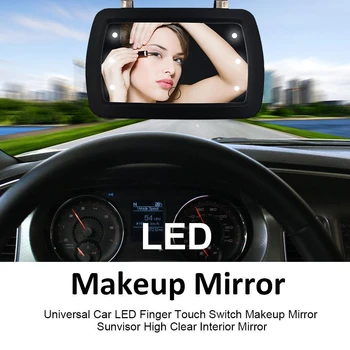 Auto Avto Notranje zadeve sončnega Visoke Jasno Touch Stikalo za LED Luči Ogledalo Ličila