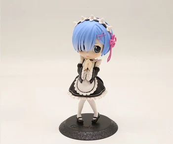 14 cm Japonski anime Življenje v drugačen svet od nič Q različica roza/modre lase Ram Rem PVC akcijska figura model igrače otrok darilo