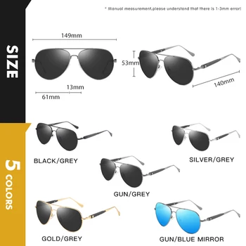 CoolPandas Top blagovne Znamke Pilot sončna Očala Moških Polarizirana sončna očala Za Moške 2020 Anti-Glare Vožnje Oculos lunettes de soleil homme