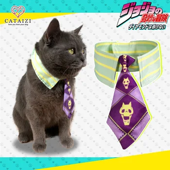 Anime JoJo Bizarna Avantura Diamant je nezlomljiv Kira Yoshika Mačka Bowtie Slinčki Cosplay Mini Pes, Mačka Kravato Kravatni Hišne potrebščine
