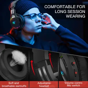 Havit Gaming Slušalke Stojala in Žično Gaming Slušalke Desk Dvojno Slušalke Obešalnik Znanja z nosilcem za Telefon in 2 USB Polnilnik