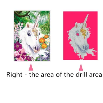 5d diy diamond slikarstvo samorog delno diamond slikarstvo otroci slikarstvo okrasnih živali, ki prečkajo daimond slikarstvo dieren