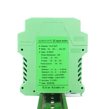 GLG DC Signal Izolator Galvanski Pretvornik Izolator Multi Channel 1 v 1 iz 1 v 2 od 4-20 ma 0-10V 0-5V Analogni Izhod