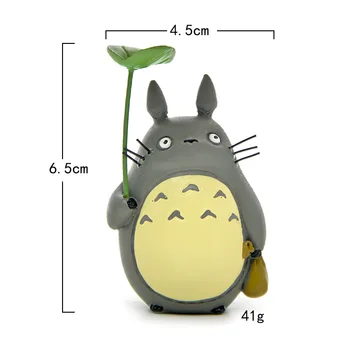 3Pcs/Set Anime Moj Sosed Totoro figuric PVC figuric Igrače Zbiranje Smole Model Doma Dekor