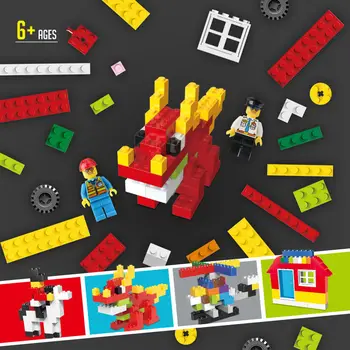 Otroci DIY Igrače Plastične Gradnike Sestavljamo Izobraževalne Učenje Dekleta, Fantje, Igrače Za Otroke, ki so Združljive Z Legoes