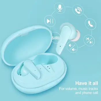 TW-T207 TWS Brezžična tehnologija Bluetooth 5.0 Slušalke Macaron V uho Čepkov 9D Zmanjšanje Hrupa Glasbo, Slušalke Za Otroke Dekleta Darila