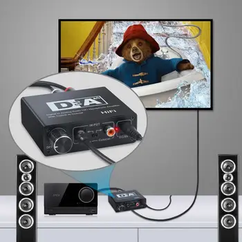 DAC Digitalno Analogni Pretvornik Avdio Hi-fi Slušalke Pretvornik Ojačevalnik Za Analogni Stereo R/L RCA Za PS3, Xbox DVD Auto Izdelki