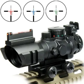 Taktično 4x32 Acog Riflescope 20 mm Povezavi Reflex Optika Področje Vlaken polju Za Lov Zračno Puško Puška Sniper Airsoft Lupo
