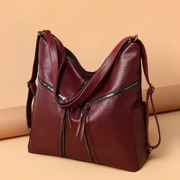 Rjave usnjene torbice luksuzne ročne torbe ženske torbe oblikovalec visoko zmogljivost crossbody torbe za ženske do leta 2020 novo lady ramo torbe