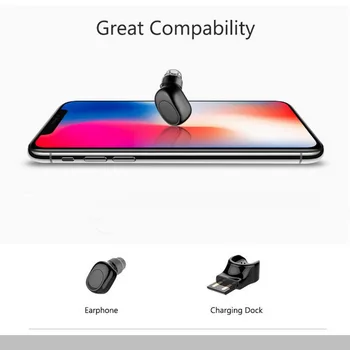 X11 TWS Mini Bluetooth Slušalke Brezžične Glasbe, Slušalke z Mikrofonom Uho Kavelj Slušalke Športne Čepkov za Xiaomi Huawei Iphone