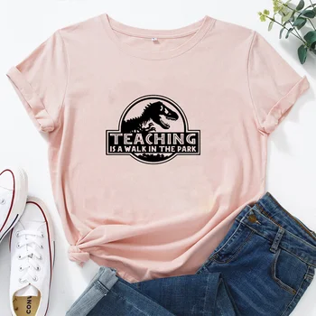 Smešno Učitelj Shirt Tiskanje Tshirts Ženske Bombaž Poletje Kratek Rokav Tee Shirt Femme Priložnostne Tshirt Ženske Vrhovi Svoboden Camiseta Mujer
