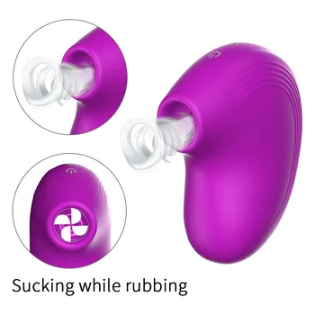 Nastavek Bedak Vibrator USB Polnjenje Klitoris Sesanju Stimulator Prsi Povečavo Massager SexToy za Ženske Ženski Masturbator