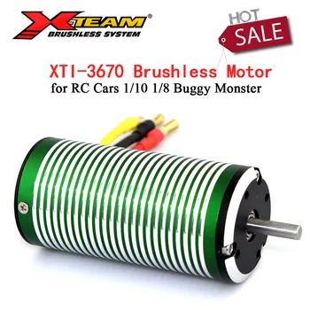 X-TEAM 3670 Brushless Motor 1100KV 1200KV 1550KV 1850KV 2280KV 3050KV BLDC Electromotor za RC Avtomobili 1/10 1/8 Buggy Pošast
