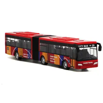1:64 Avtobus Model, igrače, avto nastavite dvojni avtobus potegnite nazaj zlitine igrača Razširjena različica avtobus zlitine modela avtomobila Zbirateljske Model Igrače