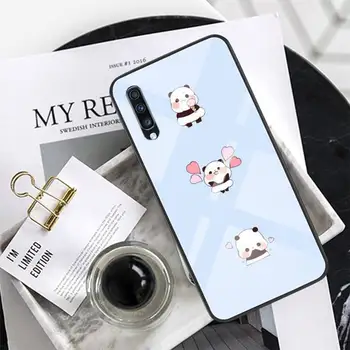 Panda Telefon Primeru Kaljeno Steklo Za XiaoMi 8SE 6 8lite MIX2S Opomba 3 Redmi Opomba 7 5 4 Redmi 6A 5Plus 4X