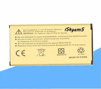 ISkyamS 1x 4350mAh EB-BG900BBE EB-BG900BBC Zlato Baterija Za Samsung Galaxy S5 SV I9600 G900A G900P G900T G900V