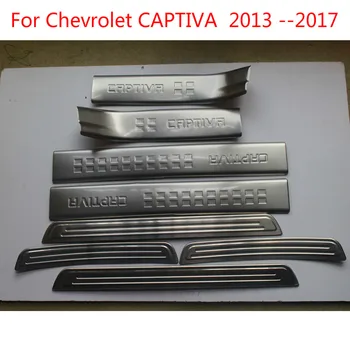 Za Chevrolet Captiva 2013-2017 Avto Palica okvir svetilka iz Nerjavečega Jekla, Vrata Polico Izvažajo Ploščo notranji pedal prag Kritje dela