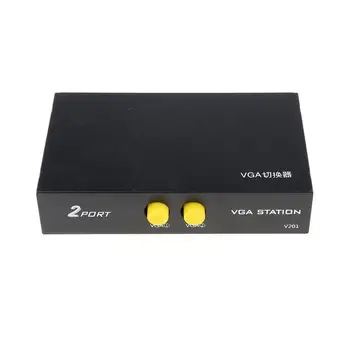2 Vrata Preklopnik Delilnik 2 Načina VGA Video Stikalo Adapter Pretvornik Polje za PC Monitor Dodatki