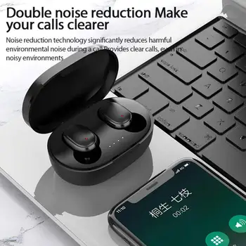 A6S PRO TWS Bluetooth Slušalke Brezžične Slušalke Stereo Slušalke Šport Čepkov Mikrofon S Polnjenjem Polje Za Smartph