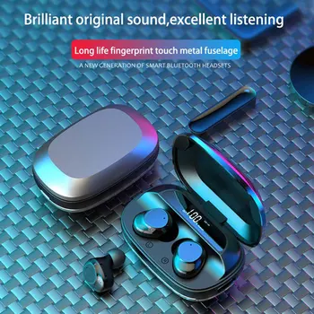 G16 2000mAh Slušalke Brezžične Bluetooth 5.0 Luksuzni Slušalke 2A Polnjenje za iphone 12 11 samsung xiaomi IPX7 Nepremočljiva Čepkov