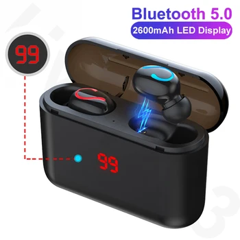 TWS Q32 Bluetooth 5.0 Slušalke HBQ Brezžični Headphons Šport Prostoročno Čepkov 3D Stereo Gaming Slušalke Z Mikrofonom Polnjenje Box
