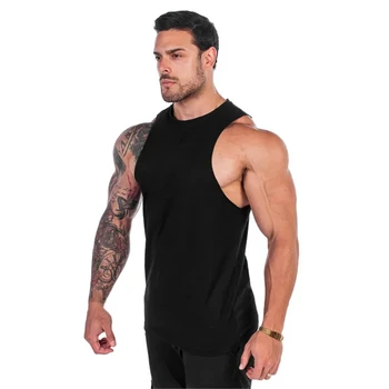Nova blagovna Znamka bodybuilding majica 2021 moških bombaž telovadnice vrhovi tank oblačila za fitnes mišic singletnega uvježbavanje majice za moške Sportwear