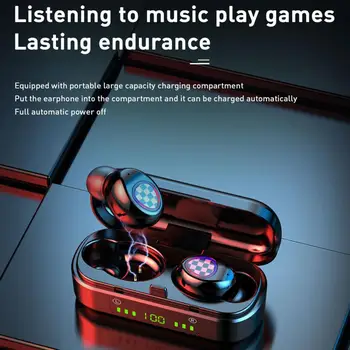 BL V8 Mini TWS Bluetooth 5.0 Wireless ergonomic načrt za Polnjenje Slušalke Visoko Kakovostne Hi-fi 9D Stereo Earpulg