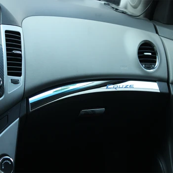1 Kos ABS Chrome Avto Škatle za Rokavice Dekoracijo Trim Kritje Nalepke za Chevrolet Cruze Sedan Hatchback 2009 - LHD