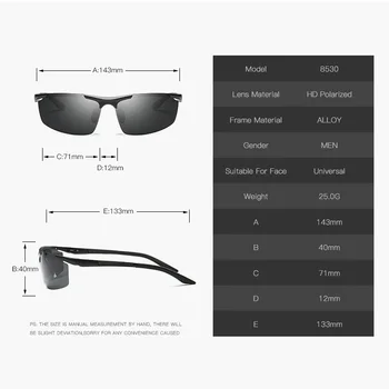 2020 Moških HD Polarizirana sončna Očala Aluminija, Magnezija Okvir Prostem Športne Vožnje Ribolov sončna Očala Za Moške