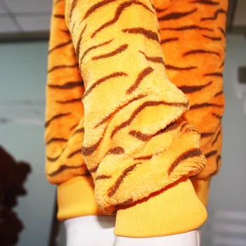 Unisex Jeseni In Pozimi Lepa Risanka Skoki Tiger Modeliranje Celo Polnoči Kostum Svoboden Plašč Kostume Hoodie Kapičastih Pulover