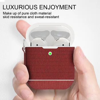 Za Airpods 1 2 Primera Razkošno Bluetooth Brezžične Slušalke Zaščitni Pokrov Kubura Primeru Zajema Shockproof Lupini s Kavljem