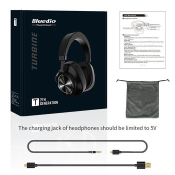 2019 Bluedio T7 Uporabniško določene šumov, slušalke brezžične slušalke z mikrofoni za telefone iphone xiaomi