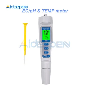 Strokovno PH Meter Kakovosti Vode Tester TDS/PH/ES Tester Temperatura Tester pero Prevodnost Vode Kakovost Merjenje Orodja