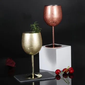 304 nerjavno jeklo visoko stopala rdeče vino pokal ustvarjalne kovinski cocktail kozarec vina pokal bar, restavracija KTV Šampanjec Pokal