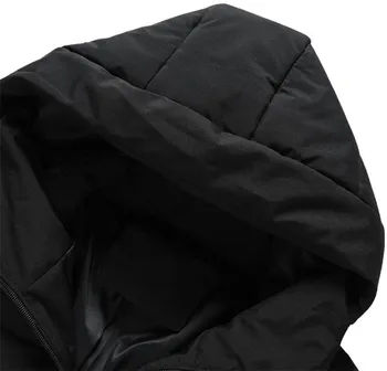 Zimsko jakno toplo moška jakna udobno Moški plašč Pozimi Parka Hooded suknjič Suknji