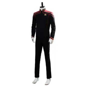 Star Cosplay Trek Jean-Luc Picard Cosplay Kostum Unfirt Obleko Halloween Carnival Kostumi
