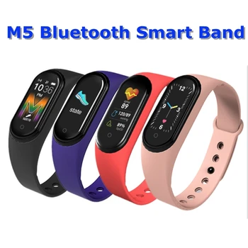 Reloj M5 Pametno Gledati 2020 Bluetooth Klic/Glasba Smart Band Šport Nepremočljiva Srčni Utrip, Krvni PressureWristband Pametna Zapestnica
