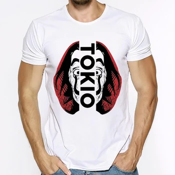 La Casa De Papel majica s kratkimi rokavi Ženske Hiša iz Papirja, T-shirt Moški Smešno Design Denar Risanka Tees Vrhovi Ženska T-Shirt Hip Hop