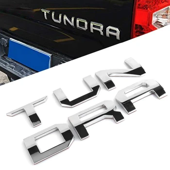 Posebna 3D vrata prtljažnika Vstavite 3D Kovinske Črke za Toyota-Tundre-2019 - (Niso Nalepke Nalepke)