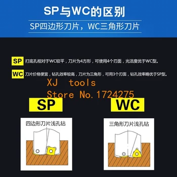 1PCS WC25/WC32-2D-SD20--SD25,zamenjajte Rezila In Vaja Tip Za WCMT Vstavite U Vrtanje Plitvo Luknjo,ki jih vstavite vaje