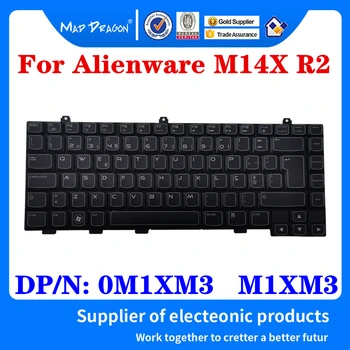 Nov Izvirni Tipkovnice Za Dell Alienware M14X M14X R2 Laptop Osvetljene tipkovnice NSK AKU06 DP/N: 0M1XM3 M1XM3 PK130G81A20