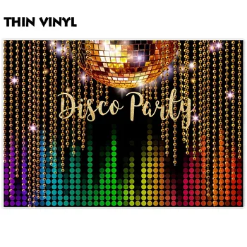 Allenjoy Disco Okolij za Foto Studio Glitter Party Praznovanje Plezati Barvita Dekoracija Photocall Ozadje Banner Vinyl