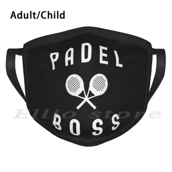 Padel Tenis - Uno Stroj Filter Za Masko, Topel Šal Masko Padel Veslo Padel Tenis Ljubezen Padel Padel Lopar Šport Ideja