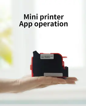 Mini Prenosni Ročni Brizgalni Tiskalnik za Vse Materiale, s Topilom Hitro Posuši Črnilo