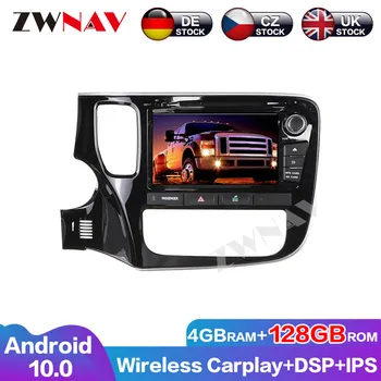 128G Android10 Auto Radio DSP DVD Predvajalnik Avdio Multimedijski Zaslon na Dotik Avto Za Mitsubishi Outlander-GPS Vodja Enote