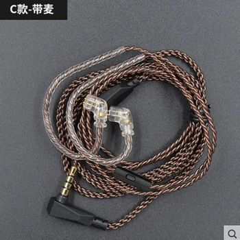 KZ ZST ZSN ZS10 pro ZS3 ZS6 AS16 AS12 ZSN Pro Slušalke Z Micrphone kabel 2PIN pin nadgradnjo kabel žične Slušalke z mikrofonom