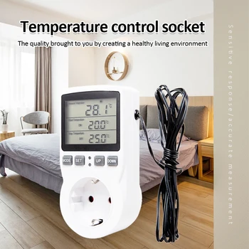 Digitalni Temperaturni Regulator Vtičnico 110-250V Termostat z Vtičnico Časovnik za Preklop EU/ZDA/velika britanija/AU/FR Plug Večnamensko Plug