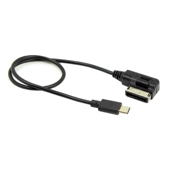 Mediji V AMI MDI USB-C USB 3.1 Tip C Polnjenje Kabel Za Avto VW AUDI A4 A6 V5 V7 in za Chromebook