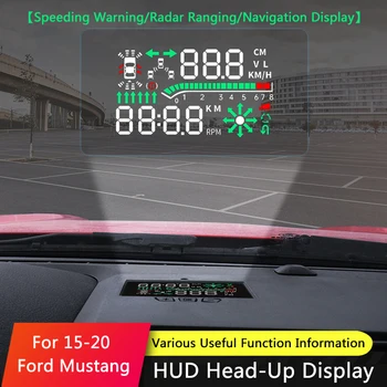QHCP Avto HUD Head Up Display Varno Vožnjo Odbojno Vetrobransko steklo Zaslona Projektor Nalepka je Primerna Za Ford Mustang-2020