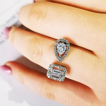 2021 nov modni rose zlata, srebrna barva hruška princesa modni prstan za dekle ljubitelje ljubezen Božično darilo nakit trgovini R5098